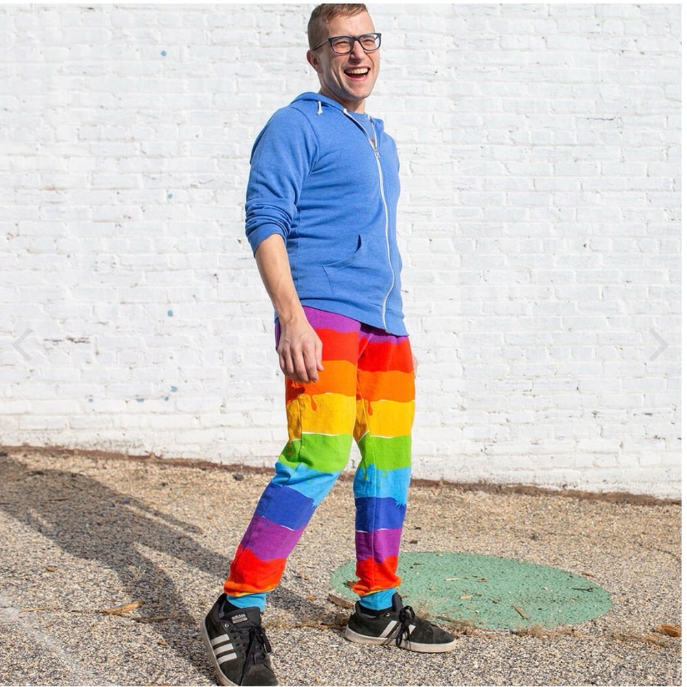 Princess Awesome Rainbow Joggers Large